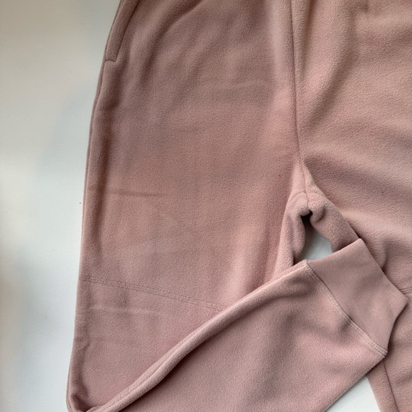 New condition Women Gilly Hix fleece lounge joggers dusty pink size XS $45 - Picture 4 of 5